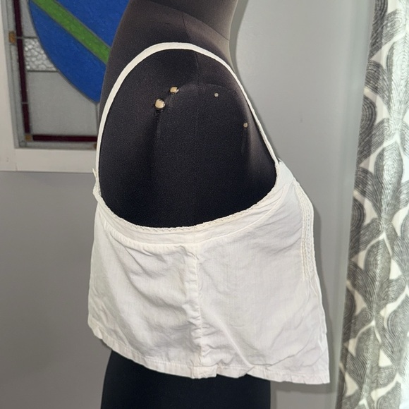 India Imports Vintage Pin Tucked Cropped Tank SZ Small - Picture 5 of 6